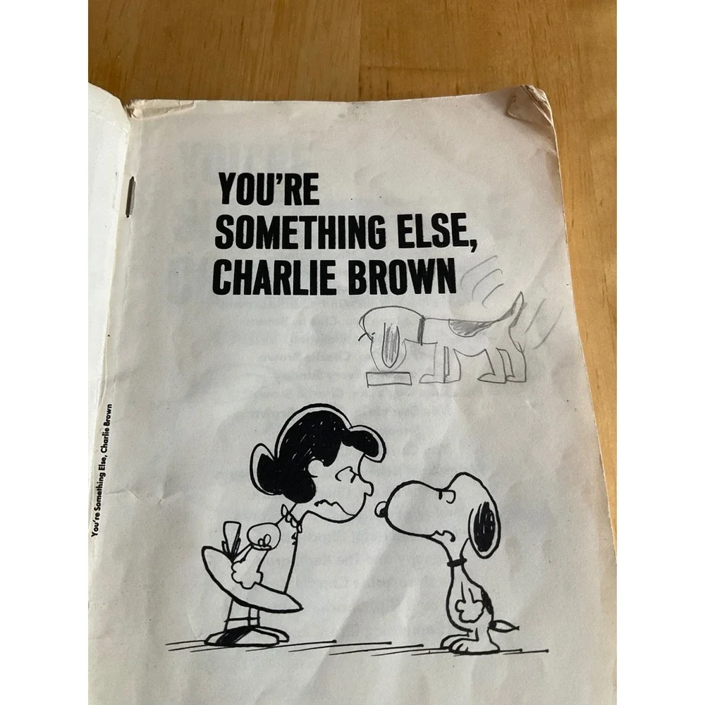 You're Something Else Charlie Brown  Book First Edition 1968 Charles Schulz